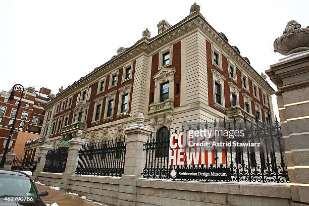 General exterior view of the Cooper-Hewitt, National Design Museum on February 5, 2015 in New York City.