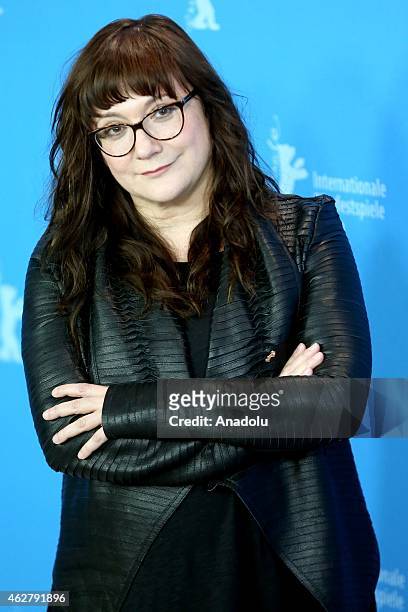 Spanish director Isabel Coixet poses during the photocall for the film 'Nadie quiere la noche' presented at the 65th Berlin International Film...