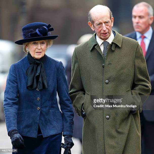 Princess Alexandra and her brother Prince Edward, Duke of Kent attend a Service of Thanksgiving for the life of Sir Jocelyn Stevens at St Paul's...