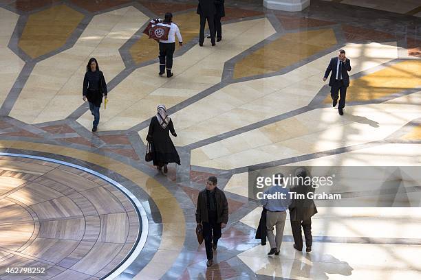 Shoppers at Istinye Park shopping center mall near the Levent financial and business district of Istanbul, Turkey
