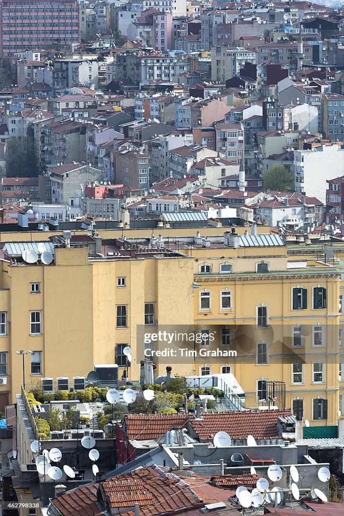 Karakoy and Beyoglu in Istanbul, Turkey