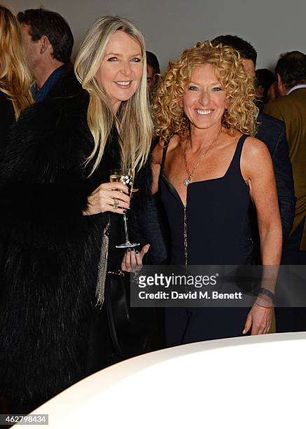 Amanda Wakeley and Kelly Hoppen attend the global unveiling of Kelly Hoppen's new bathware collection with Apaiser at IRIS Studios on February 5,...