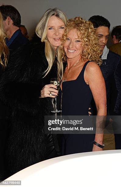 Amanda Wakeley and Kelly Hoppen attend the global unveiling of Kelly Hoppen's new bathware collection with Apaiser at IRIS Studios on February 5,...