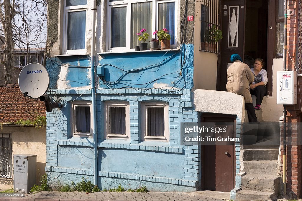 Neighbours Chatting in Istanbul, Turkey