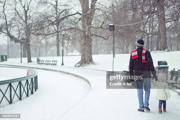 winter - boston snow stock pictures, royalty-free photos & images