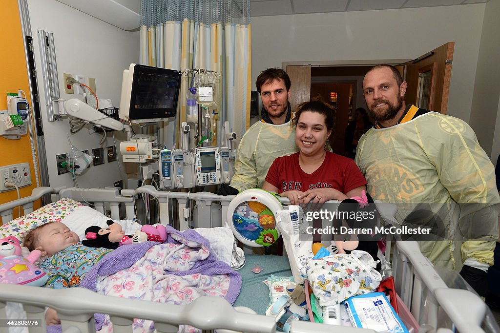 Boston Bruins Spread Cheer at Boston Children's Hospital