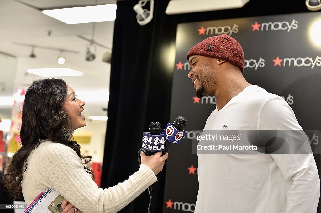 New England Patriots Player Shane Vereen Visits Macy's Downtown Crossing