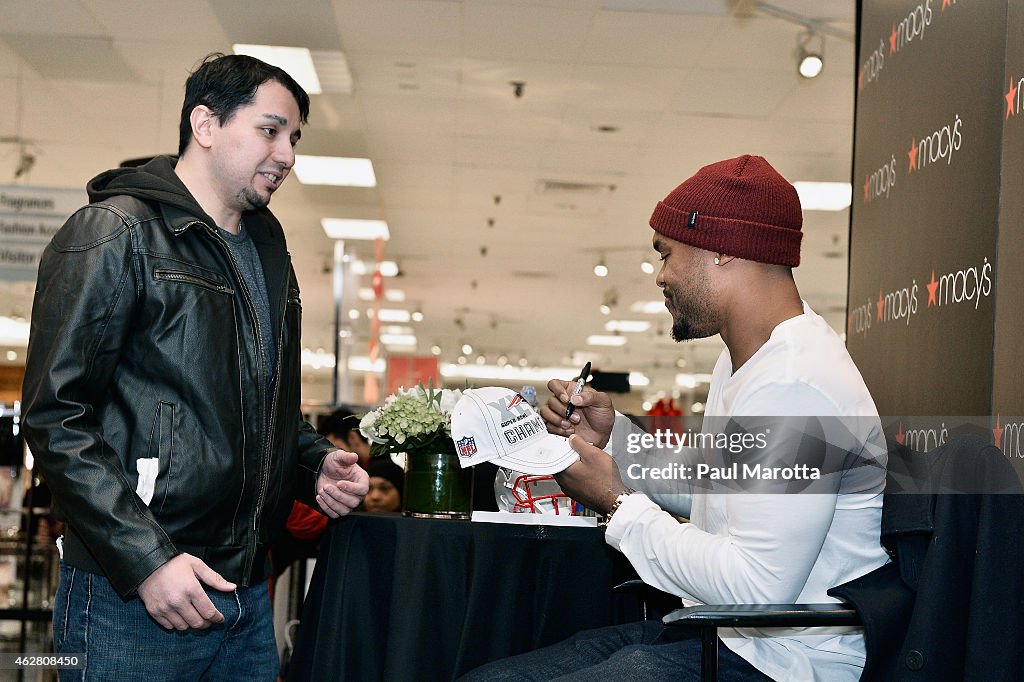 New England Patriots Player Shane Vereen Visits Macy's Downtown Crossing