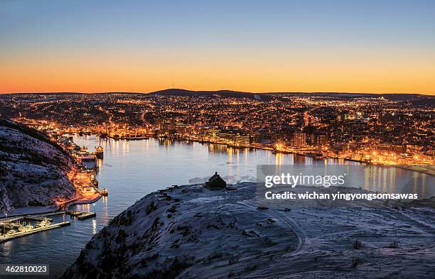 starry city, st. john's, newfoundland - セントジョンズ ストックフォトと画像