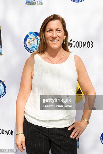 Abby Berman attends the Adopt the Arts Ribbon-Cutting Ceremony at Westminster Elementary School on February 5, 2015 in Venice, California.