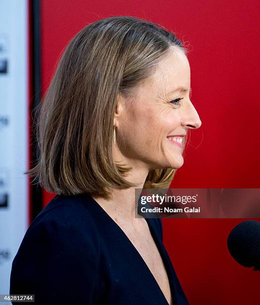 Actress Jodie Foster attends the 2015 Athena Film Festival opening night reception at Barnard College on February 5, 2015 in New York City.