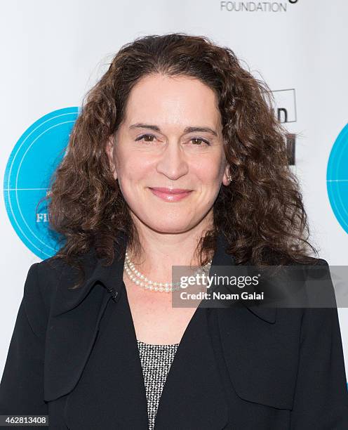 Barnard College President Debora Spar attends the 2015 Athena Film Festival opening night reception at Barnard College on February 5, 2015 in New...