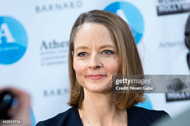 Actress Jodie Foster attends the 2015 Athena Film Festival opening night reception at Barnard College on February 5, 2015 in New York City.