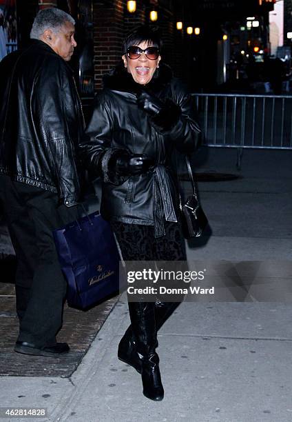 Bettye Lavette leaves the "Late Show with David Letterman" at Ed Sullivan Theater on February 5, 2015 in New York City.