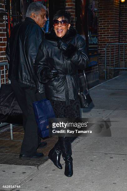 Singer Bettye Lavette leaves the "Late Show With David Letterman" taping at the Ed Sullivan Theater on February 5, 2015 in New York City.