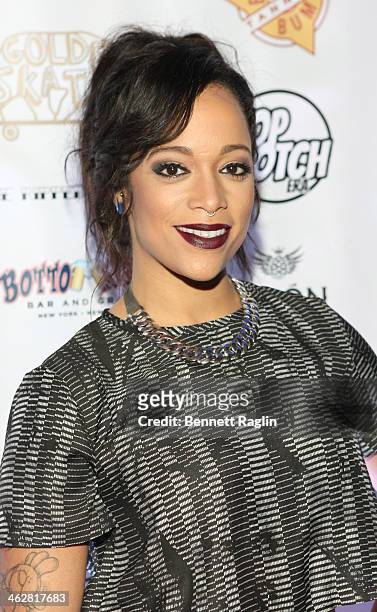 Personality Aneesa Ferreira attends MTV's "The Real World Ex-Plosion" Season Premiere Party at Bottomz Up Bar and Grill on January 14, 2014 in New...