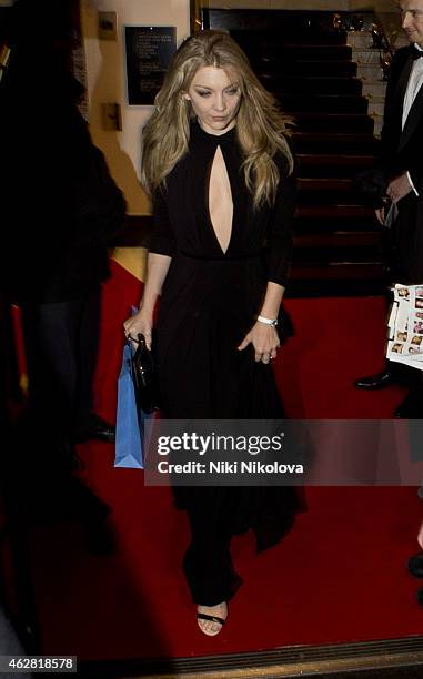 Natalie Dormer is seen leaving the BAFTA Academy, Piccadilly on February 5, 2015 in London, England.