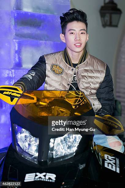 South Korean actor and singer Park Jae-Bum attends the EXR Excelerate Night at The Raum on February 5, 2015 in Seoul, South Korea.
