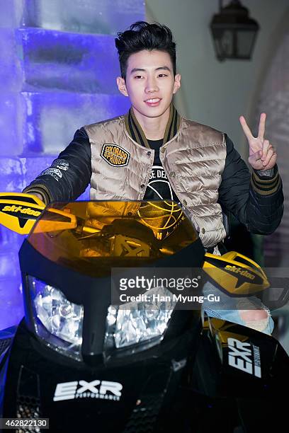 South Korean actor and singer Park Jae-Bum attends the EXR Excelerate Night at The Raum on February 5, 2015 in Seoul, South Korea.