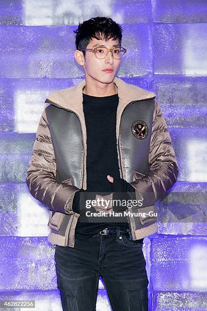 South Korean actor and model Lee Soo-Hyuk attends the EXR Excelerate Night at The Raum on February 5, 2015 in Seoul, South Korea.