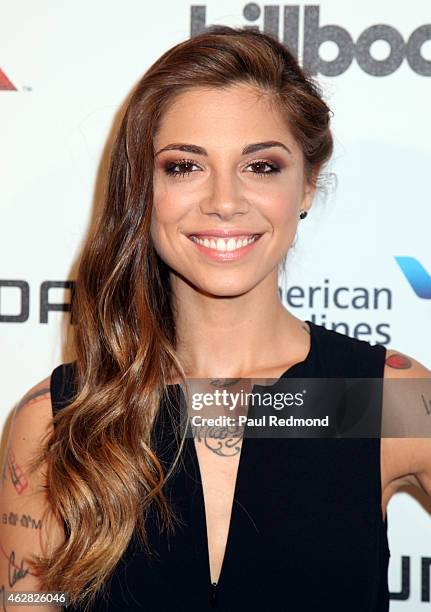 Singer Christina Perri attends the 2015 Billboard Power 100 Celebration at Bouchon on February 5, 2015 in Beverly Hills, California.