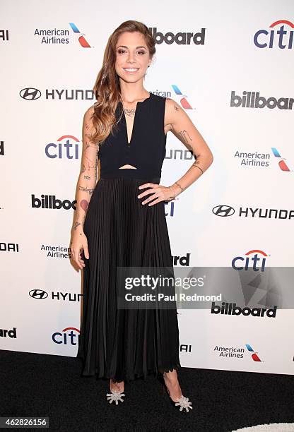 Singer Christina Perri attends the 2015 Billboard Power 100 Celebration at Bouchon on February 5, 2015 in Beverly Hills, California.