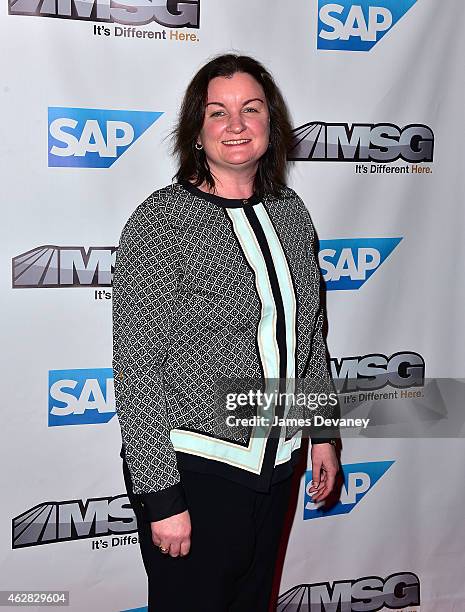 Geralyn Smith attends MSG Networks Original Programming Party at Madison Square Garden on February 5, 2015 in New York City.