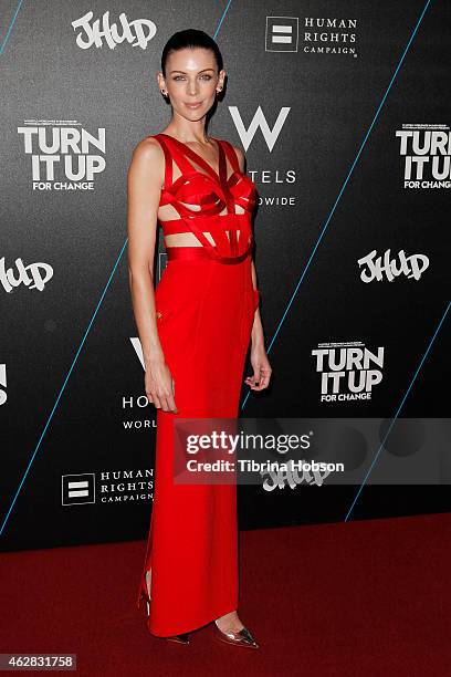 Liberty Ross attends the W Hotels 'Turn It Up For Change' ball to benefit HRC at W Hollywood on February 5, 2015 in Hollywood, California.