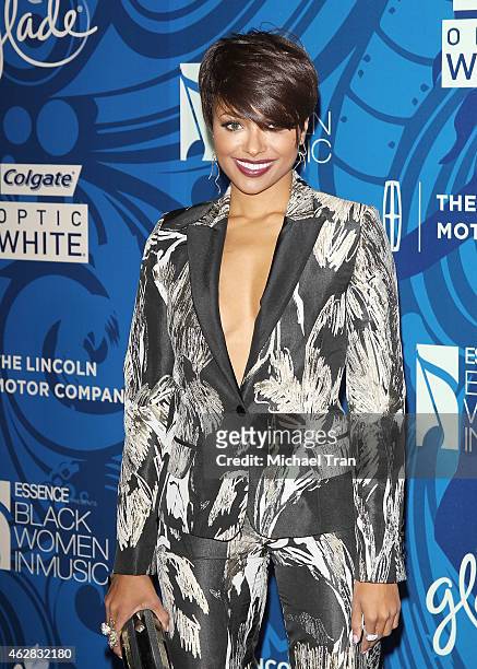 Kat Graham arrives at the Essence 6th Annual Black Women In Music event held at Avalon on February 5, 2015 in Hollywood, California.