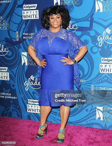 Jill Scott arrives at the Essence 6th Annual Black Women In Music event held at Avalon on February 5, 2015 in Hollywood, California.