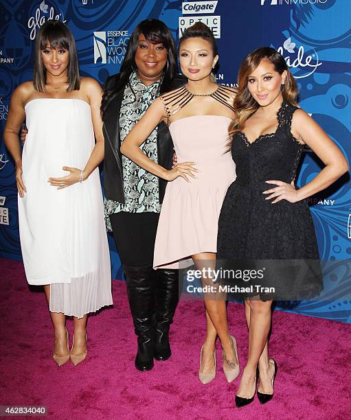 Tamera Mowry-Housley, Loni Love, Jeannie Mai and Adrienne Bailon arrive at the Essence 6th Annual Black Women In Music event held at Avalon on...