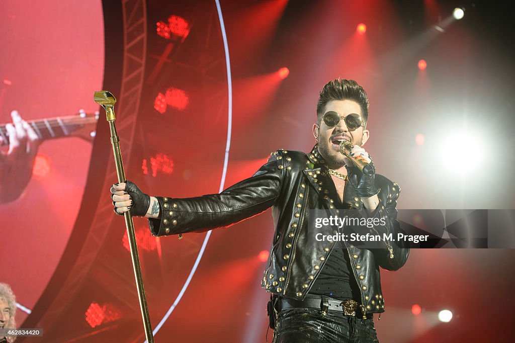 Queen & Adam Lambert Perform At Olympiahalle In Munich