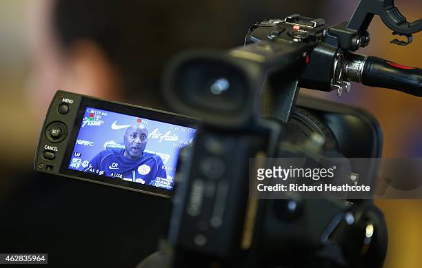 Caretaker manager Chris Ramsey speaks to the media during a Queens Park Rangers press conference at the Harlington Sports Ground on February 6, 2015...