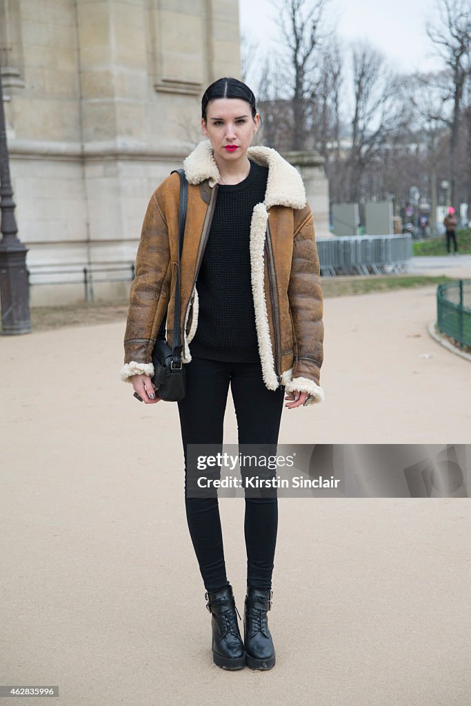 Street Style - Day 3 - Paris Fashion Week : Haute Couture S/S 2015