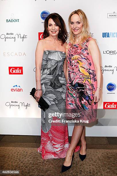 Iris Berben and Anne Meyer-Minnemann attend the 'Berlin Opening Night Of Gala & Ufa Fiction on February 05, 2015 in Berlin, Germany.