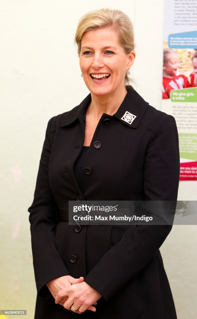 Sophie, The Countess Of Wessex And President, Girlguiding, Visits 7th Frimley Brownies