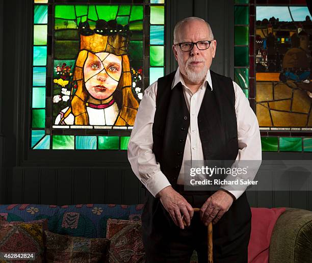 Artist Peter Blake is photographed for the Observer on November 21, 2014 in London, England.