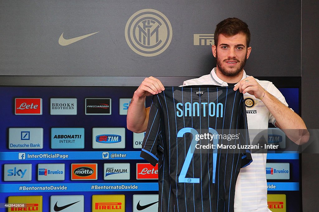 FC Internazionale Unveils New Signing Davide Santon