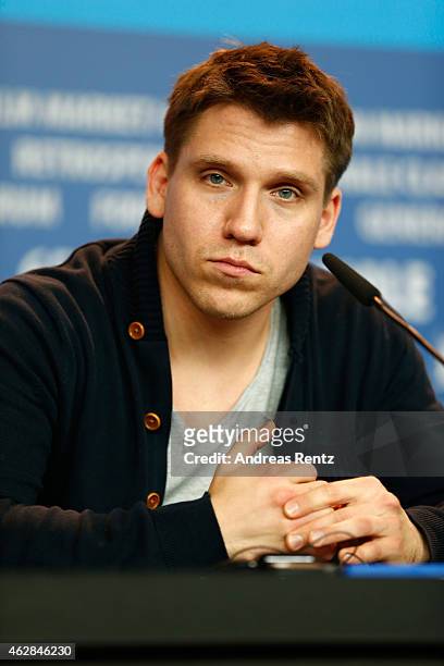 Hanno Koffler attends the 'Tough Love' press conference during the 65th Berlinale International Film Festival at Grand Hyatt Hotel on February 6,...