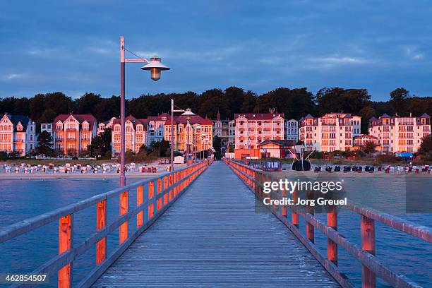 bansin at sunrise - usedom stock pictures, royalty-free photos & images