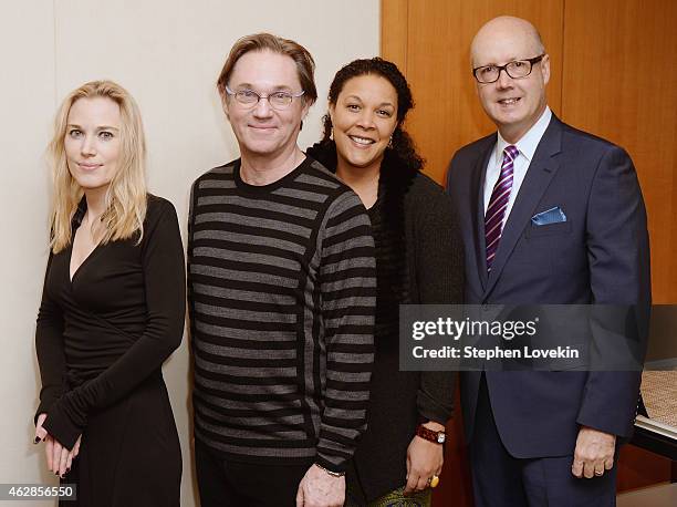 Political commentator/author Imogen Lloyd Webber, actor Richard Thomas, actress Linda Powell, and NCTF Executive Director Bruce Whitacre attend The...