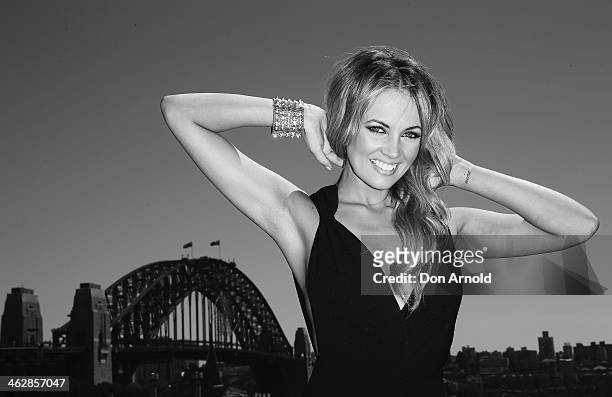 Samantha Jade poses at the launch of the 2014 Australia Day Program on January 16, 2014 in Sydney, Australia.