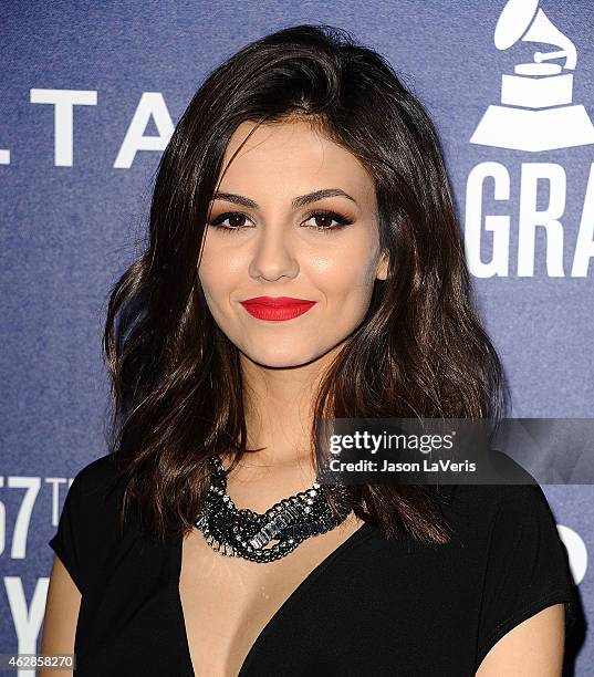 Actress Victoria Justice attends the Delta Air Lines toast to the 2015 GRAMMY weekend at Soho House on February 5, 2015 in West Hollywood, California.