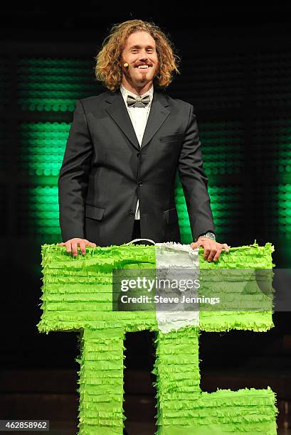 Miller hosts the TechCrunch 8th Annual Crunchies Awards at the Davies Symphony Hall on February 5, 2015 in San Francisco, California.