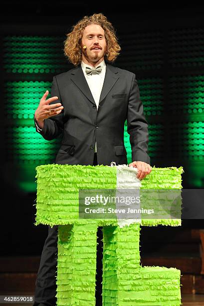 Miller hosts the TechCrunch 8th Annual Crunchies Awards at the Davies Symphony Hall on February 5, 2015 in San Francisco, California.