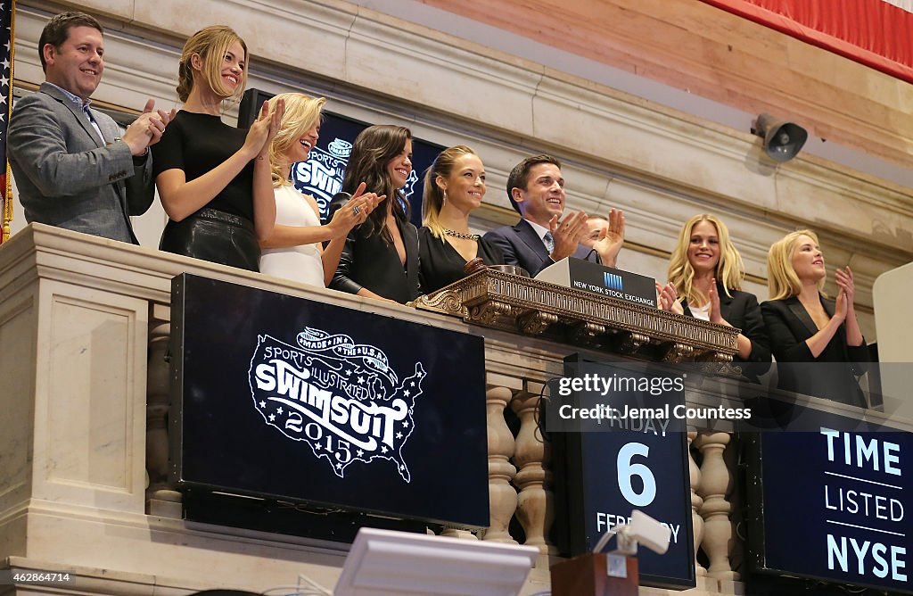 Sports Illustrated Swimsuit Models Ring The NYSE Closing Bell