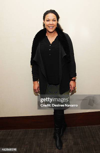 Actress Linda Powell attends 12th Annual National Corporate Theatre Fund Broadway Roundtable at UBS Headquarters on February 6, 2015 in New York City.