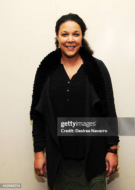 Actress Linda Powell attends 12th Annual National Corporate Theatre Fund Broadway Roundtable at UBS Headquarters on February 6, 2015 in New York City.