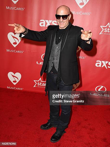 Drummer Kenny Aronoff attends the 25th anniversary MusiCares 2015 Person Of The Year Gala honoring Bob Dylan at the Los Angeles Convention Center on...