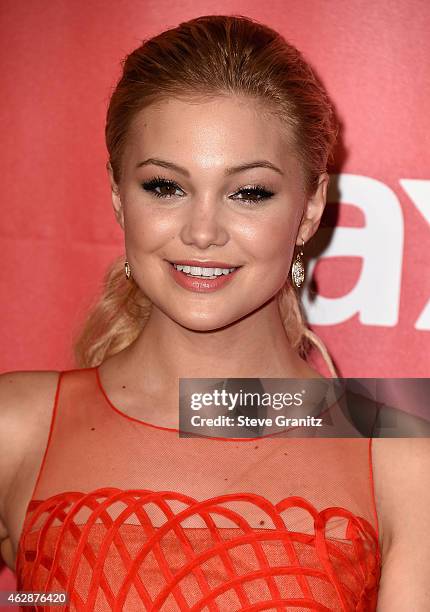 Actress Olivia Holt attends the 25th anniversary MusiCares 2015 Person Of The Year Gala honoring Bob Dylan at the Los Angeles Convention Center on...